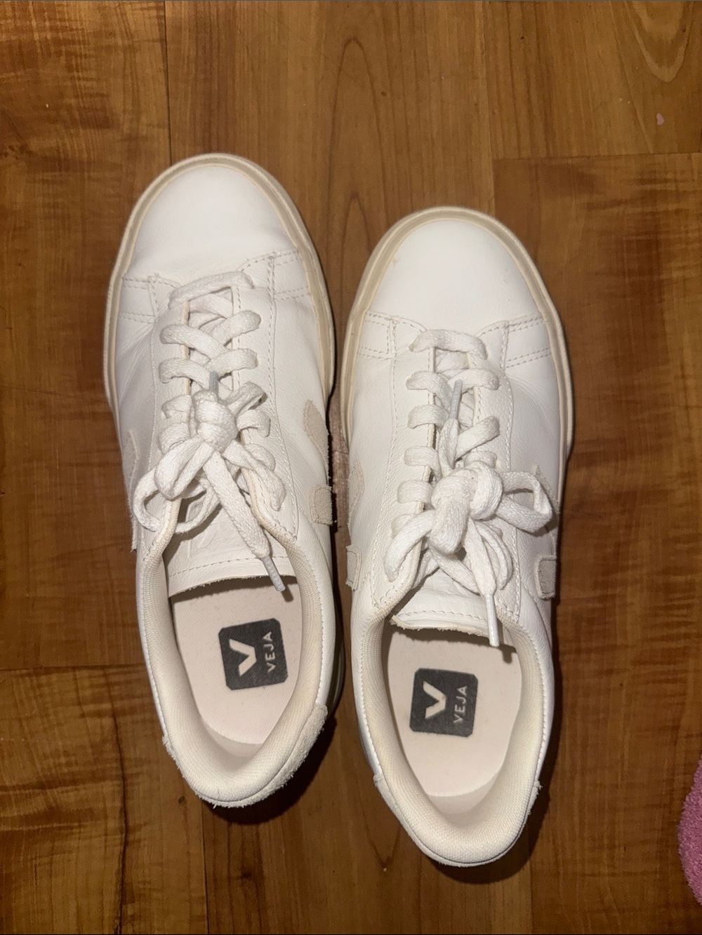 Veja White Leather Sneakers